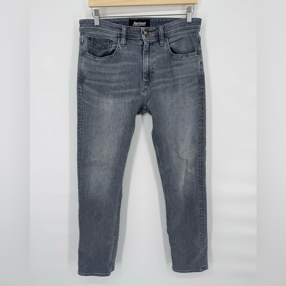 Revtown Jeans Mens 31x30 Gray Decade Denim Sharp Fit Stretch 5-Pocket Slim - Picture 3 of 9